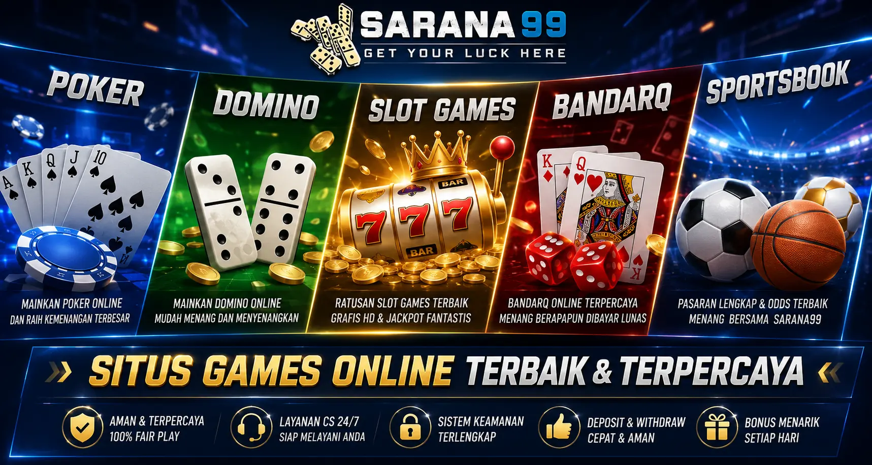 Sarana99 Situs Games Online Terbaik dan Terpercaya